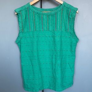 Ace & Jog Green Sleeveless Top
